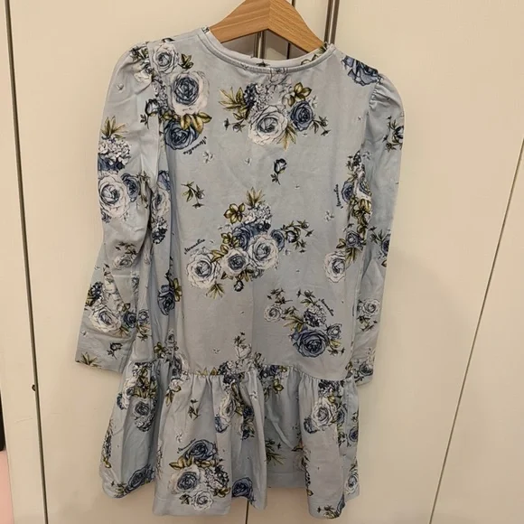 Monnalisa Blue Floral GirlsTop - Picture 4 of 4